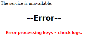 Error processing keys - check logs.png